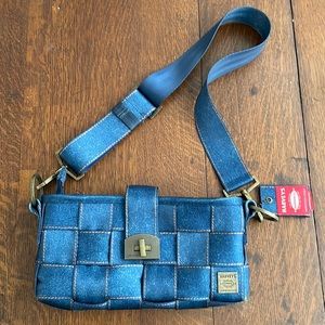 Harvey’s denim seatbelt bag